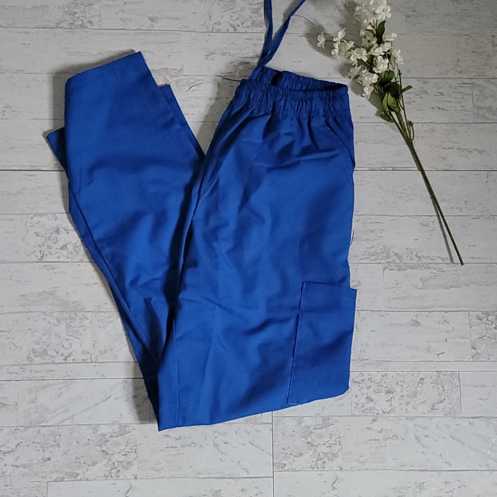 Royal blue scrub pants. Size small nwot